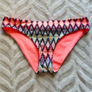 Victoria Secret ikat metallic foil bikini bottom medium